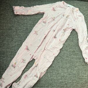 angel dear 2-way zipper footie - rainbow and castles